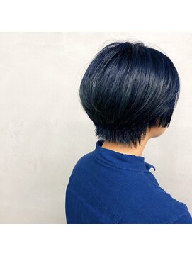 エヌ(N) N/92co. くびれショート×ネイビーブルー