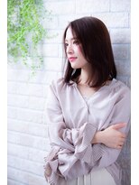 ヘアーアートシフォン 池袋西口店(Hair art chiffon)&nbsp;大人かわいい/フェザーバング/マットブラウン/ハイライト