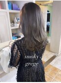 【スモーキーグレージュカラー】大人キレイなバックスタイル