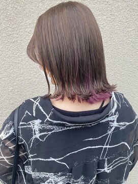 ヘアーデザイン ビビッド(HAIR DESIGN VIVID) インナーカラー × pink