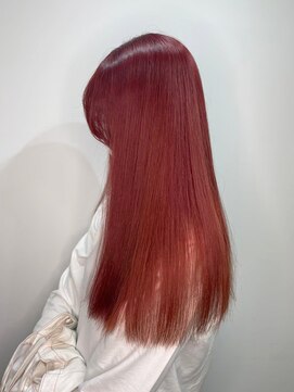 カルフール ロコ 草加西口店(Carrefour LOCO) ダブルカラー/ケアブリーチ/カット/オレンジレッド