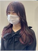 《NYNY加古川坂田インナーカラーバイオレットピンク