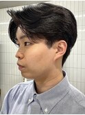メンズ/センターパート/ニュアンスパーマ