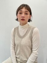 メルト 京橋店(melt) #ぱっつんボブ #外はねパーマ