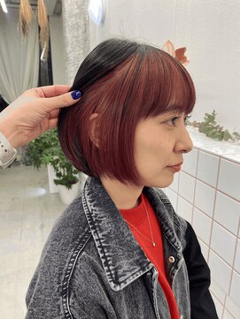 リル(re'll) 《花屋併設》インナーカラー ［酸性ストレート/ヘアセット］