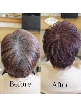 ロッコ(rocco) 【rocco】   イルミナカラーで白髪染めBefore・After