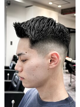 ルースト 京都駅前店(ROOST) フェザーバング×スキンフェード