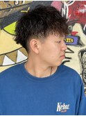 ダークアッシュ/アッシュブラック/カルマパーマ/ベリーショート