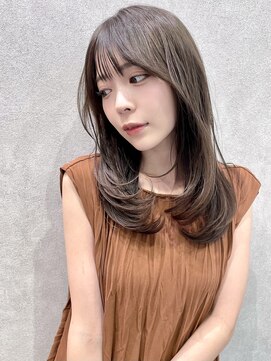 エジョン 三鷹店(Aejon) レイヤーカットイメチェン似合わせカットフルバングレッド