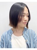 【松戸　石山】切りっぱなしボブ外ハネボブ前髪無し