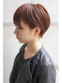 大人可愛い20代30代40代黒髪前下がりショートボブ丸みショート◎