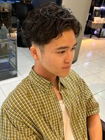 アイズ 海老名(AIZU)&nbsp;ラルフカール 極道パーマ メンズパーマ メンズサロン 眉毛 短髪