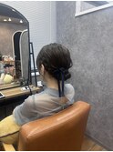 シニヨンアップスタイル　ヘアセット