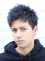 ローウェ バイ フィフス 立川メンズサロン(Louwe by fifth)&nbsp;スパイキーショートカットビジネスヘア短髪ツイストパーマヘア