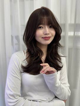 ハピネス 梅田茶屋町店(HAPPINESS) 韓国ヘア レイヤーカット くびれ巻き