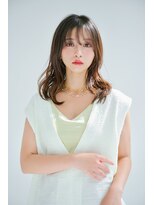 リトル 飯塚(little)&nbsp;シースルーバングレイヤーベージュ