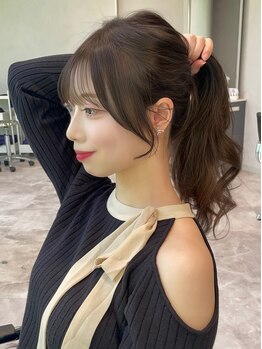 リアン バイ キートス(Lien by kiitos)の写真/髪質や毛流れ・骨格を見極めた似合わせカットが大好評＊そのままでも、巻いても括ってもかわいいヘアに◇