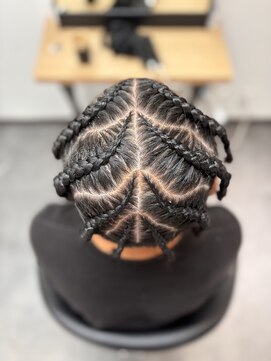 ヌーク 押上店(NooK) コーンロウ/デザイン/メンズ/特殊ヘア