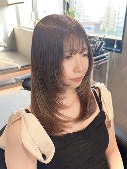 ミストプラス(MIST+)の写真/【阪神尼崎駅】顔周りにふんわり動きを出すレイヤーカットもおまかせ！あなたに似合うスタイルをご提案＊゜