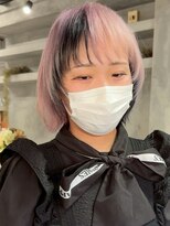 アポロ 横浜駅店(apollo)&nbsp;xカラー/ホワイトグレージュ/レイヤーカット/チェリーブラウン