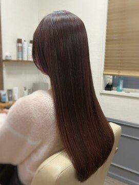 カミケン 清明店(kamiken.) 深みのある大人のワインレッドカラー【カミケン清明店/福島】