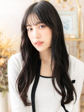 カバーヘア ブリス 北浦和(COVER HAIR bliss) 黒髪アースカラー韓国風巻きレイヤーロングh4北浦和20代30代40代