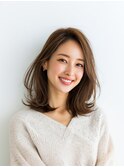 レイヤーカット/イメチェン/外ハネボブ/美髪/ワイドバング/髪型