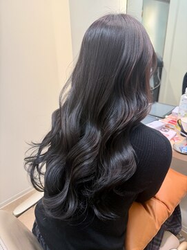 エレノア 目黒店(Eleanor) 【エステカラー】５トーン暗髪でも透明感◎ダークグレージュ