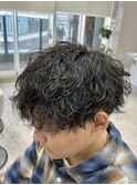 学生人気のメンズ波巻きパーマ