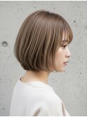 *ショートボブ/ショートヘア/脱白髪染め/白髪ぼかし/髪質改善