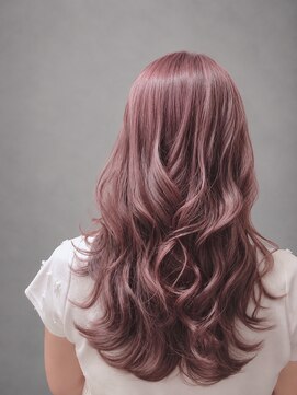 ソラヘアー(SORA hair) 艶髪ピンクベージュ韓国風ロングレイヤー 10代20代30代