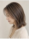 白髪ぼかしハイライト