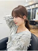結んでも可愛いおくれ毛カット/顔周りレイヤー