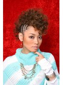 コーンロウ・ヘアアレンジ、成人式、成人式ヘア、DJマユミ
