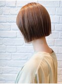 【松戸 駅近】ベージュカラー 切りっぱなしボブ