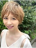 【サングース東海林】ショコラベージュボブウルフカール
