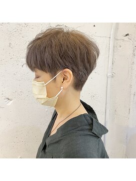 レンク(LENC) Coast.ノングレイカラー×ハイライト×かりあげベリーショート