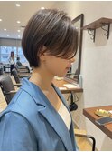 20代30代大人ガーリーショートヘアチョコレートモードショート