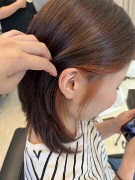 ベリー(berry) オレンジベージュのインナーカラー★