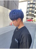 青髪マッシュ