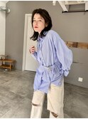 似合わせ小顔ミディアム× ゆるめパーマ