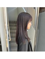 ローレンジウ(LOREN JU)&nbsp;透明感髪質改善ベージュダブルカラーミルクティーグレージュ