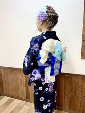 ヘアーサロン プアメリア(Puamelia) 夏ヘアセットヘアアレンジガーリーヘアスタイルゆるふわかわいい