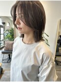 大人可愛い20代30代40代ミディアムレイヤー