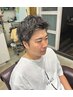 【松隈指名限定】スパイキーショート+ツイストパーマ（眉カット付き）￥11000