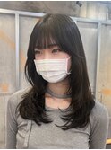 ダブルカラー/大人ボブ/黒髪スタイル/髪質改善/縮毛矯正