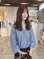 プラス ファースト ヘア(Plus 1st)&nbsp;ピンクイヤリングカラー×波ウェーブ