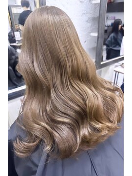 リア(riah) ブリーチなしダブルカラーレイヤーカット韓国ヘア