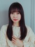 前髪の生え際のクセでパカッと割れてしまう方【クロスパーマ縮毛矯正】￥7700