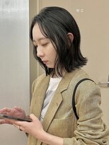 パークレーン アイス イヴェン(park lane ICI yeven)&nbsp;20代30代ナチュラルモードボブブルーブラック/akari